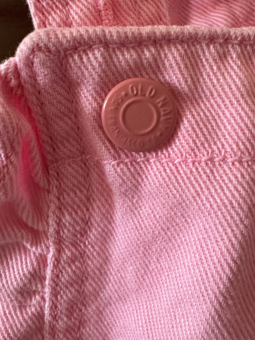 Old Navy Pink Ruffle-Strap Overall Romper - Picture 2 of 5